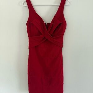 HONEY & ROSIE Elegant Red Sleeveless Dress size L
